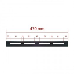 Guía fija para rack 19" de 470 mm 2