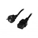 Cable electrico 230V C19-hembra a Schuko-macho 1,8 m