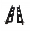 Guía ajustable rack 19" 470mm - 800mm fijación frontal