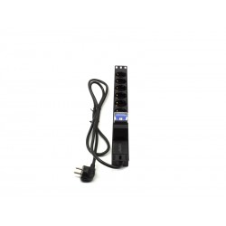 Regleta rack 19" 16A 6x tomas schuko con magnetotérmico Lapara 2